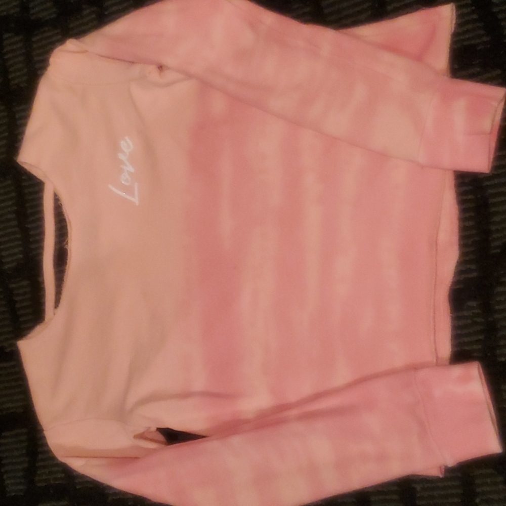Justice ombre tye dye light weight sweatshirt